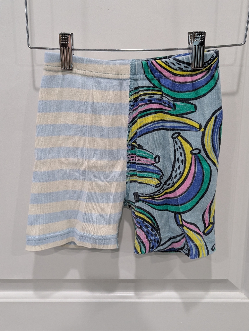 Hanna Andersson Kids Banana Stripes Mix Short  Cotton Pajamas Boys Girls 120 6 7 - Picture 4 of 7